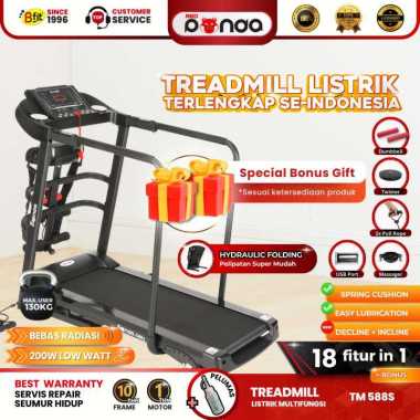 Treadmill REDPANDA Elektrik 588 Multifungsi Murah Listrik Lipat Portable Low Watt Fitness Gym 588 S