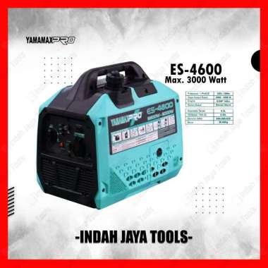 YAMAMAX PRO ES4600 Genset Silent Inverter 3000 Watt - Portable Petrol Bensin Generator ES 4600