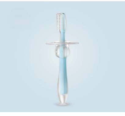 FG Sikat Gigi Bayi Silikon Finger Tooth Brush Silicon Pembersih Mulut Bayi B14 B14 - BIRU