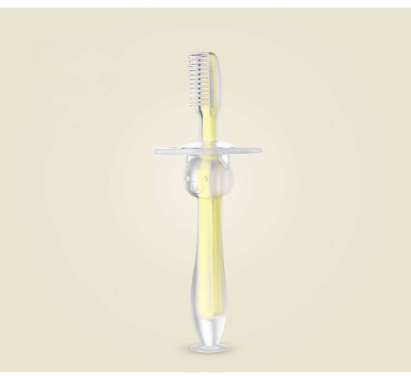 FG Sikat Gigi Bayi Silikon Finger Tooth Brush Silicon Pembersih Mulut Bayi B14 B14 - ORANGE