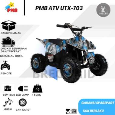Mainan Anak Mobil Aki PMB ATV UTX-703 Biru