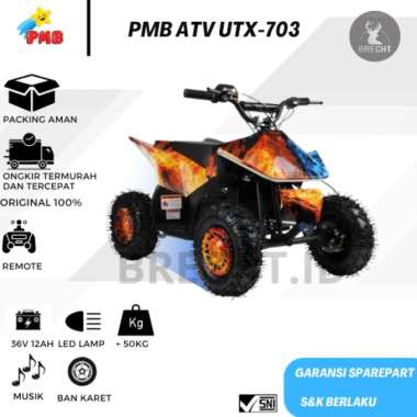 Mainan Anak Mobil Aki PMB ATV UTX-703 Orange