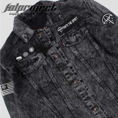 NEW -JAKET JEANS PRIA JAKET DENIM PRIA FASHIONNABLE STONE BLACK BMTH - 005 - BMTH - 005, M- 2.2.23 B