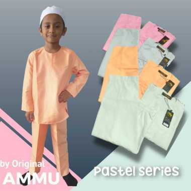 Baju Koko Setelan Anak Abu Aly Original by ammu Pastel Series Anak Abu Ali Bahan Katun Abu Aly colle