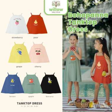 Dress Anak - Bohopanna Tanktop Dress 5-6Y Cherry