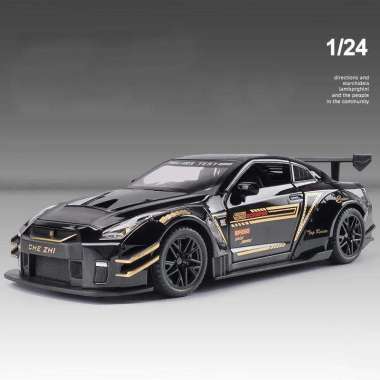 Miniatur Mobil Diecast Skala 1:24 Nissan Skyline GTR R35 Hitam