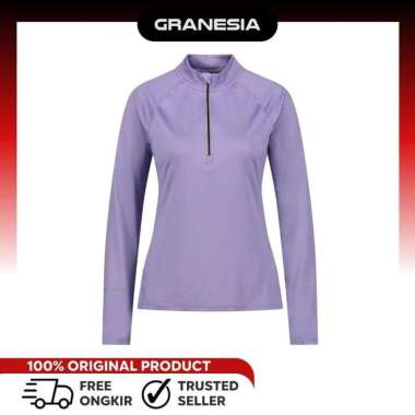 Baju Olahraga Muslim Zipper|Kaos Lengan Panjang Ronhill So Run Half Zip Women's LongSleeve RNLS000/0