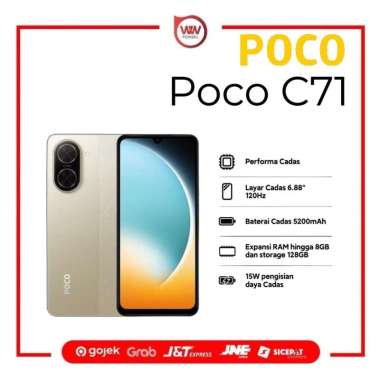 Hp Poco C71 Ram 4GB Internal 128GB Garansi Resmi Gold