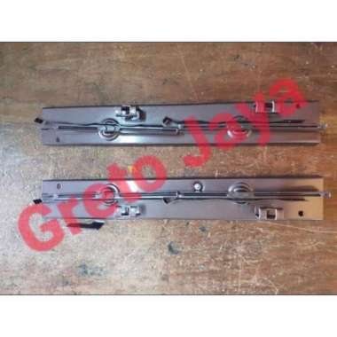 ( 3 Daun ) Bingkai Nako Jendela Kisi Besi Rangka Kaca Teralis Tralis Coklat