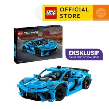 LEGO Technic 42217 Chevrolet Corvette Stingray Blue (732 Pieces), Building Block, Toys, Bricks