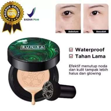 SUNISA MUSHROOM ORIGINAL BARCODE SUNISA AIR CUSHION BB CC CREAM / FOUNDATION WATER