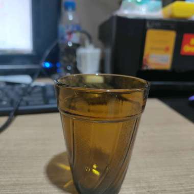 12pcs BBC Gelas Kopi Kaca Motif Belimbing