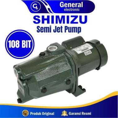 Mesin Pompa Air Shimizu Semi Jet Pump 108 BIT Daya Hisap 11 m 108bit