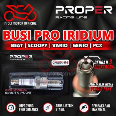 BUSI IRIDIUM PROPER RACING LINE BEAT SCOOPY VARIO 110 125 150 FI ESP GENIO ADV PCX BEAT POP STREET D