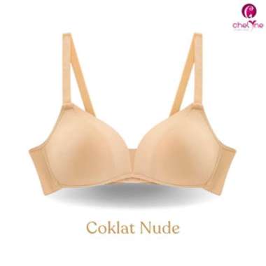 Chelyne BH Wanita V3099 Full Cup Bra Spandeks Lycra Tanpa Kawat Penyangga - Daily Bra 34/40. Size 34