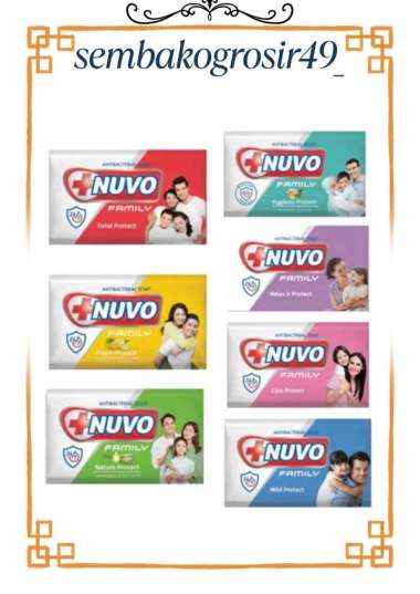 BLISG Nuvo Family Antibacterial Bar Soap Sabun Mandi Batang - 72 gram UNGU RELAX