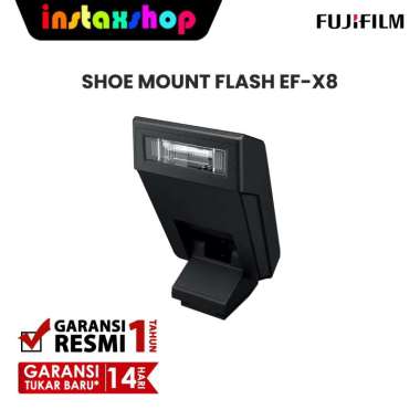 INSTAXSHOP Fujifilm EF-X8 EFX8 Flash Original Black Compatible with FUJIFILM TTL Flash Kamera
