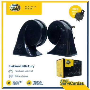 Klakson Mobil Keong Hella Fury 12V Free Relay - Klakson Motor