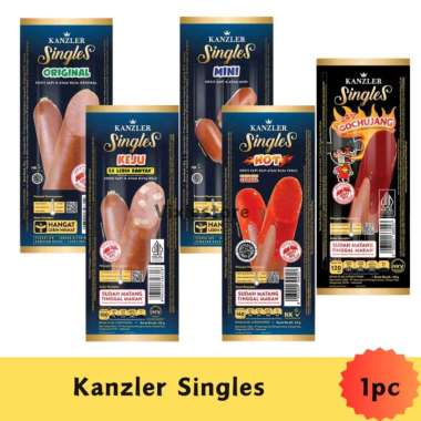 Kanzler Single Sosis Original Keju Hot Mini Gochujang - Kanzler Bakso Sosis Hot