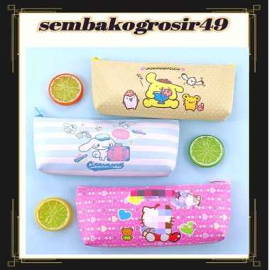 BLI SG Tempat Pensil Karakter KUROMI/CINNAMORO/MELODY Tempat Pensil Ukuran Medium KUROMI UNGU