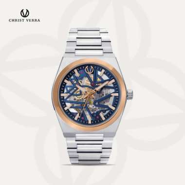 Christ Verra Casual Men's Watches Jam Tangan Pria Automatic Luxerno Series CV 110819G-14 BLU