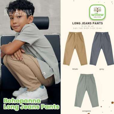 Celana Anak - Bohopanna Long Jeans Pants 7-8Y Khaki