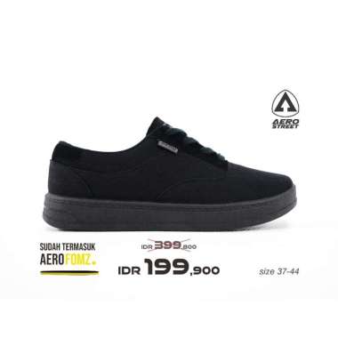 Aerostreet 37-44 Heritage Hitam Hitam Hitam - Sepatu Sneakers Casual 38
