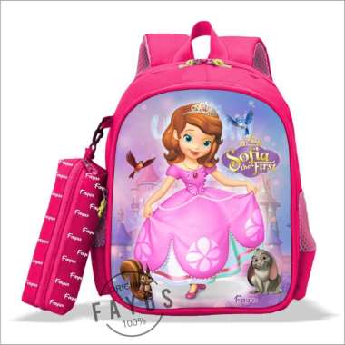 Tas Sekolah Ransel Anak Sekolah PAUD TK SD Karakter SOFIA Tas Anak Sofia FANTA