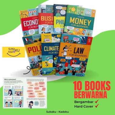 USBORNE for Beginners Business Book Set HardCover Buku Anak Import 5Books