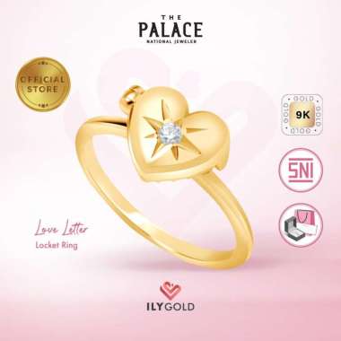 ILY GOLD Love Letter - Locket Ring / Cincin 14