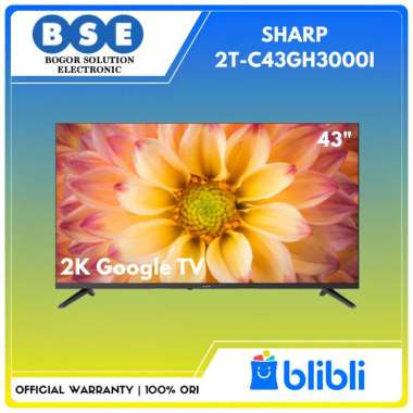 SHARP Google TV 43 Inch 2T-C43GH3000i Android TV SHARP 43 Inch 2TC43GH3000i