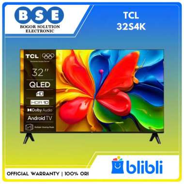 QLED TV TCL 32 Inch 32S4K Google TV HDR 10 TCL 32S4K S4K TCL QLED TV 32 Inci