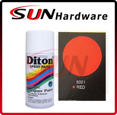Pilox DITON 150 ml Fluorescent Red 8001 Pilox Pylox Merah Stabilo