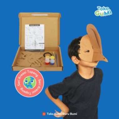 Guru Bumi Paket Aktivitas Anak Aktivitas Kardus Seri Topeng: Kasuari