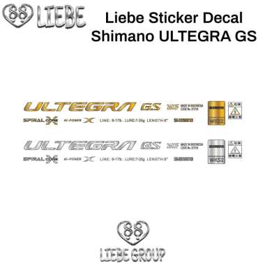 Liebe Sticker Decal Shimano ULTEGRA GS SILVER