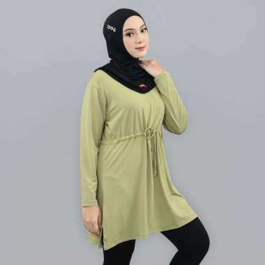Zeea Tunik Sporty Aaminah Baju Olahraga Muslimah Kekinian S/M Sage