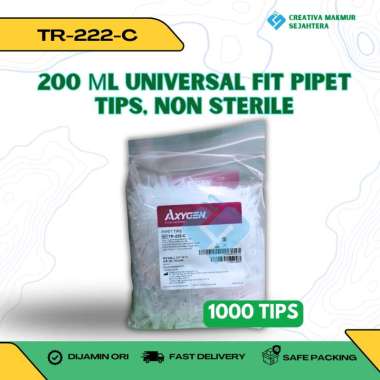 Clear tips 200 ul, Universal fit, Clear, Non Filter, 1.000 pcs/pack | AXYGEN