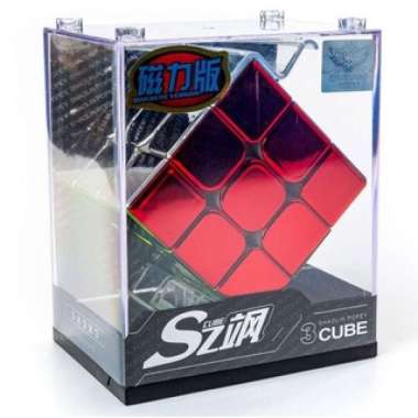 Magic Cube 3x3 Cyclone Boys Metallic 3x3 M Magnetic Cube 3x3x3 Puzzle Kubus Stickerless Magnetik