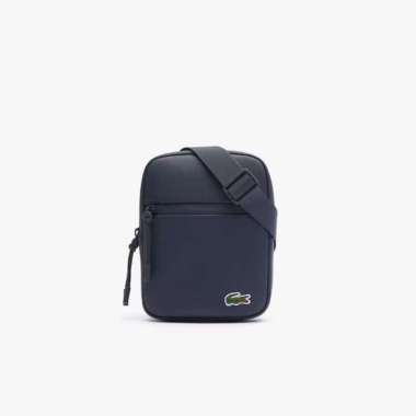 Tas Selempang Pria Lacoste Men's LCST Small Flat Crossbody Bag - Blue (LACNH3307LVP88) Original