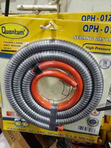 QUANTUM Selang Gas LPG Khusus Kompor Tekanan Tinggi High Pressure cocok untuk Kompor Mawar Kompor Co