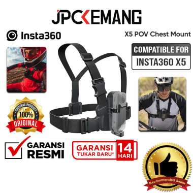 JPC KEMANG Insta360 X5 POV Chest Mount for Insta 360 X 5 Action Camera Chest Strap GARANSI RESMI