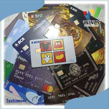 Mandiri E-Money Custom Anime Stitch Cute Emoney Tapcash BRIZZI - 2 SISI TAPCASH GLOSSY EMBOS