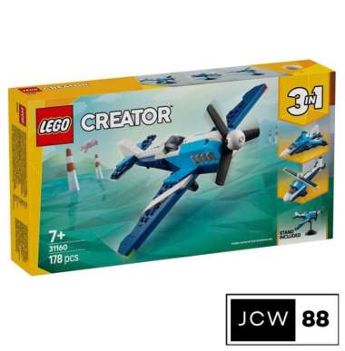 Lego 31160 Creator 3in1 Race Plane original mainan anak pesawat jet helikopter Multi