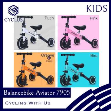 Sepeda Anak Rodatiga Balance Bike Aviator 7905 Multifungsi Pengaman Banyak Fungsi