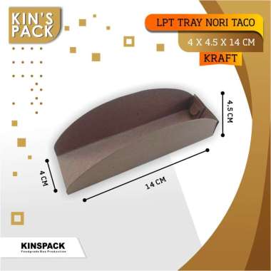 Lipatan Tray Nori Taco Kraft @50 pcs