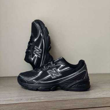 New Balance 740 Black Silver (100% Original) [U740BM2] 38
