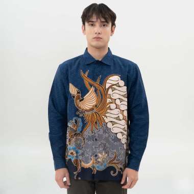 M231 Kemeja Pria Batik Panjang 0713 Dewasa-L Cream