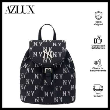 Classic Monogram Jacquard Mini Backpack - NY Black