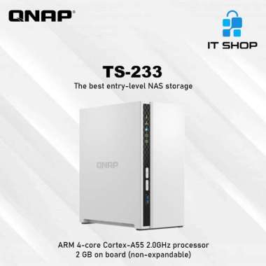 QNAP TS-233 NAS Cloud Storage 2-Bay QNAP TS-233