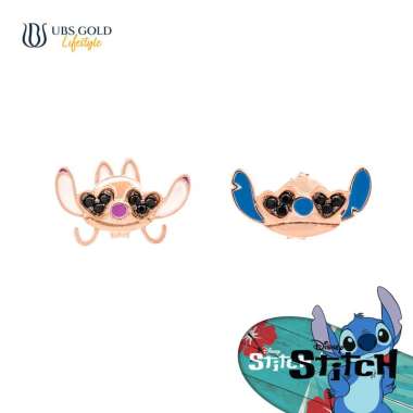 UBS Gold Anting Emas Disney Stitch - Cwy0066 - 17k Rose Black Gold